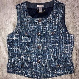 Caché tweed vest